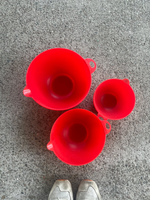 Red Mixing Bowl Set
