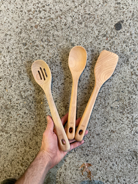 Trio Of OXO Wood Kitchen Utensils