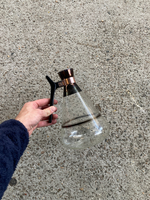 Vintage MCM Glass Coffee Carafe