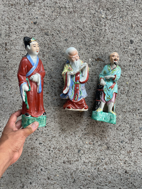 Chinese Porcelain Figurine Set