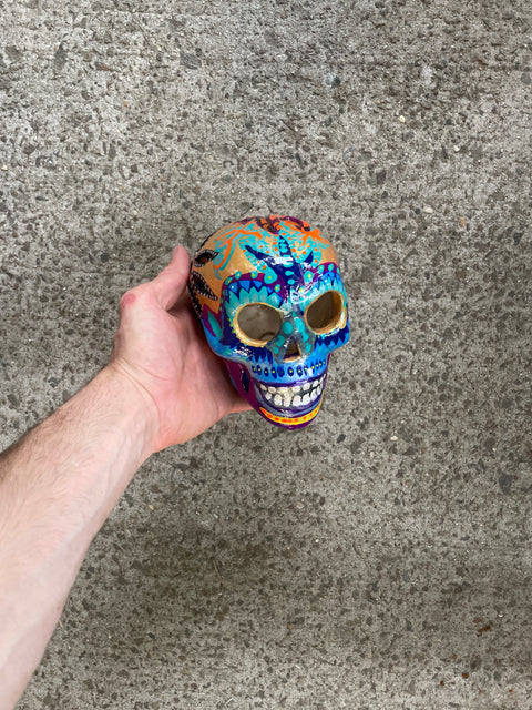 Skull Candle Holder