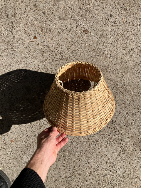 Rattan Lamp Shade, 6-11” Wide