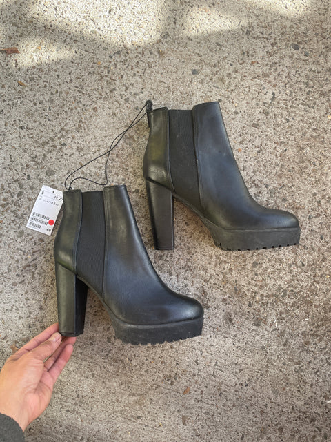 Brand New Heeled Boots, Size US 8.5W or 39 EU