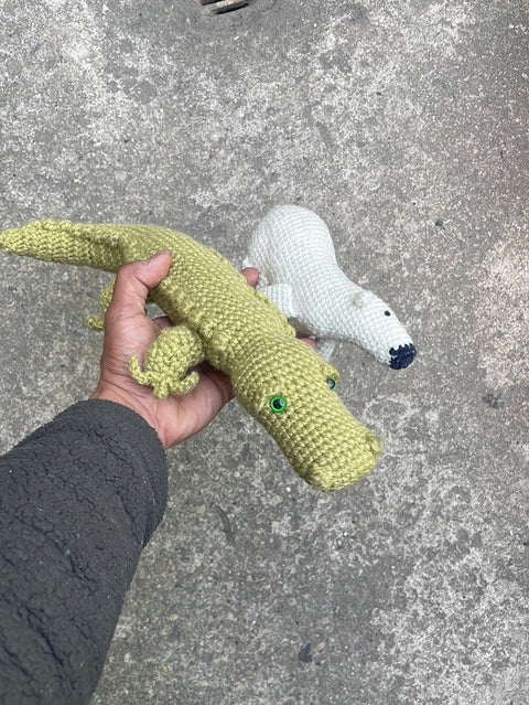 Crochet Gator & Polar Bear