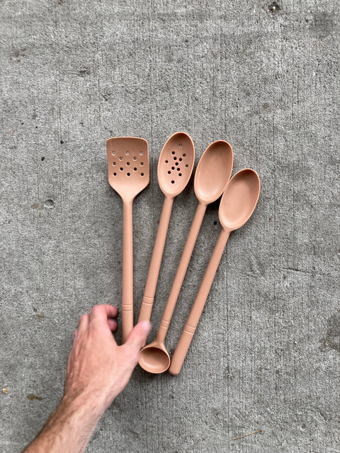 Set Of Kitchen Silicone Spoons