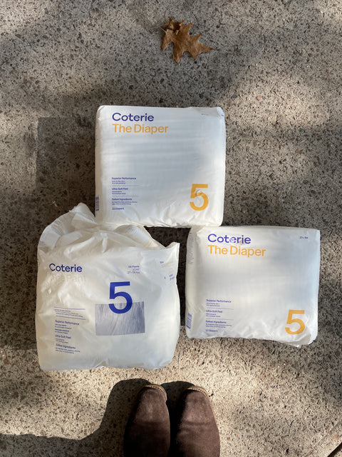 Bunch of Size 5 Coterie Diapers