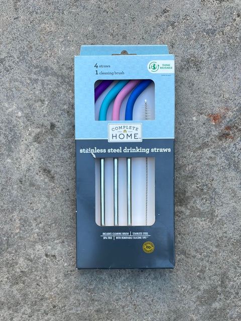 4 Stainless Steel Straws