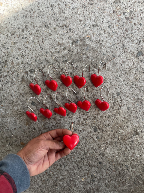 Heart-Shaped Shower Curtains