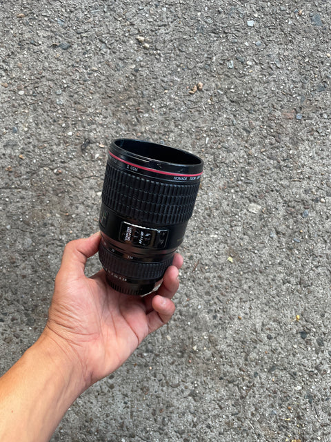 Cup Shaped like a Lens