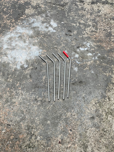 Set of 5 Metal Straws