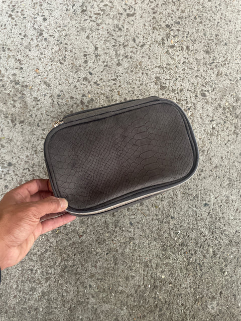 Suede Toiletry Case