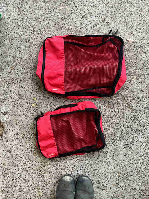 Amazon Basics Red Packing Cubes Set