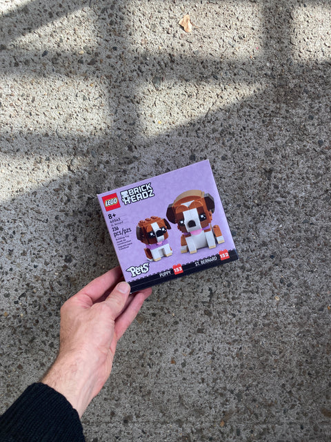 Brand New Set Of Brick Headz Lego To Build Two St. Bernard’s