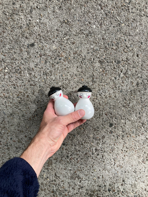 Shy Salt & Pepper Shakers