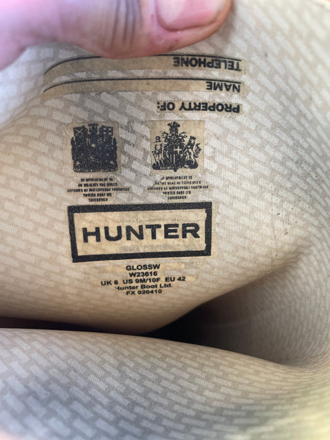 Hunter Rain Boots, Size  US 10W or 42 EU