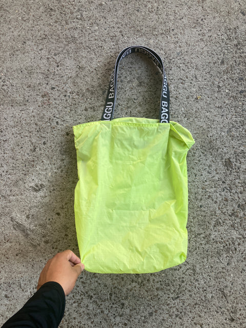 Neon Green Baggu Hand Bag