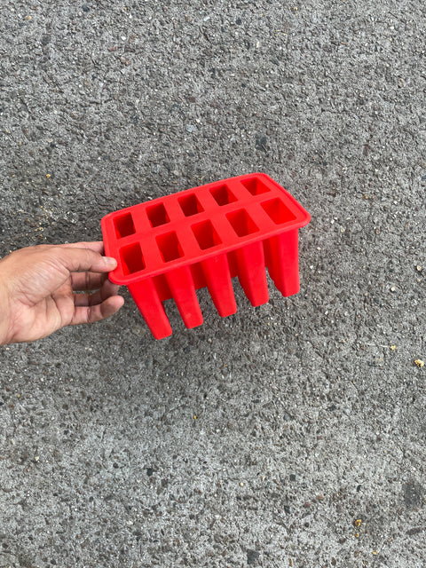 Red Silicone Ice Pops Tray