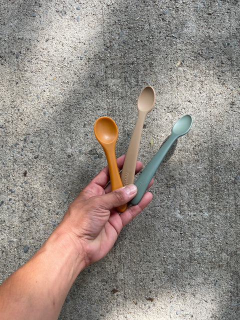 Beige-vibes Child Spoons by Mushie