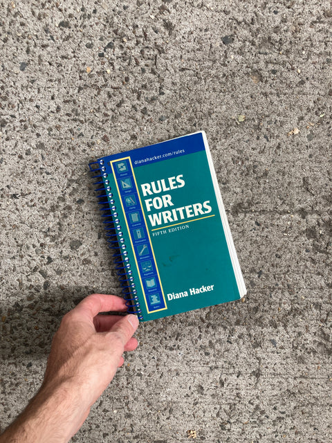 Rules For Writer By Diana Hacker