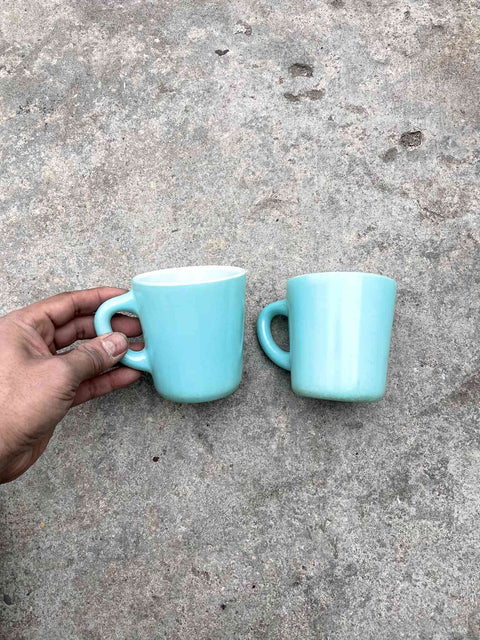 Charming Aqua Coffee Mugs