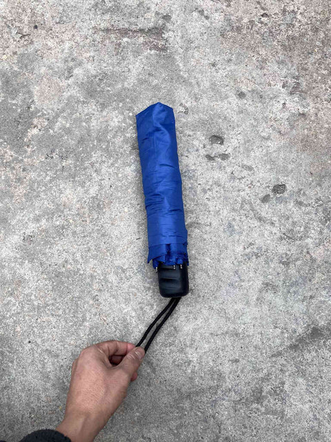 Compact Blue Umbrella