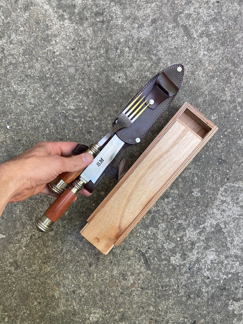 Premium BBQ Knife & Fork Set