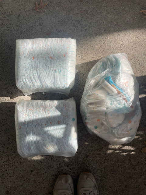 A Lot of Brand New Size 6 Diapers