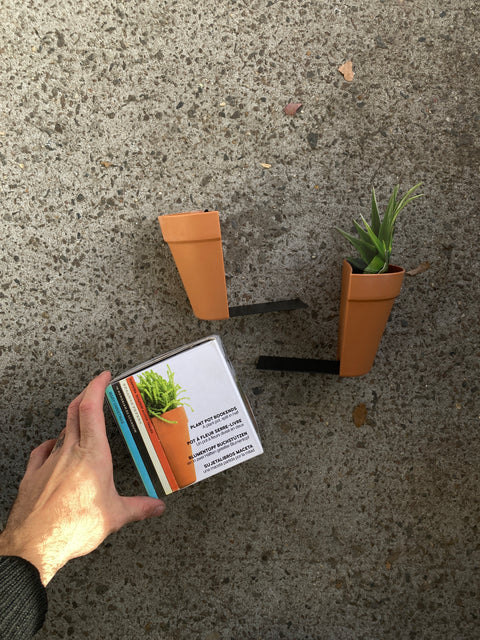 Plant Pot Bookends (You Could Put Real Plants In Them)