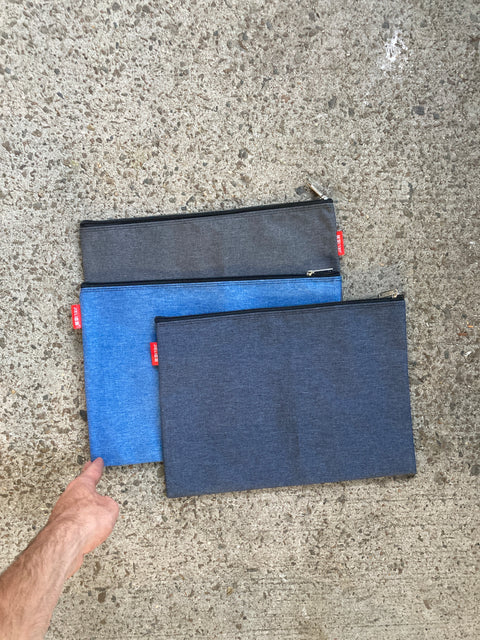 3 Travel Pouches, 13x9”