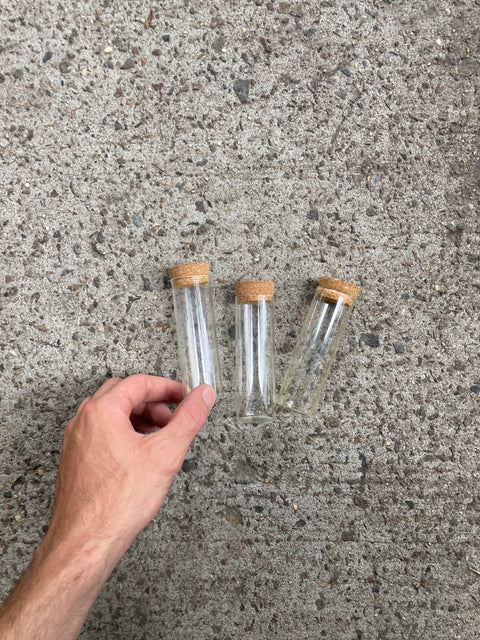 3 Glass Tubes For Magic Potion