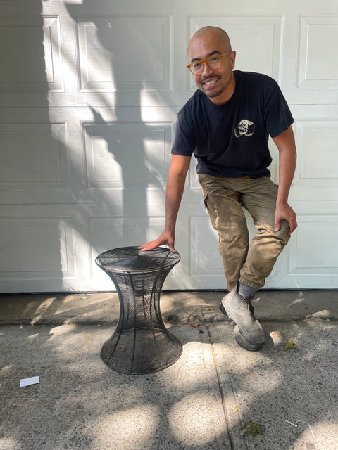 Metal Wire Side Table