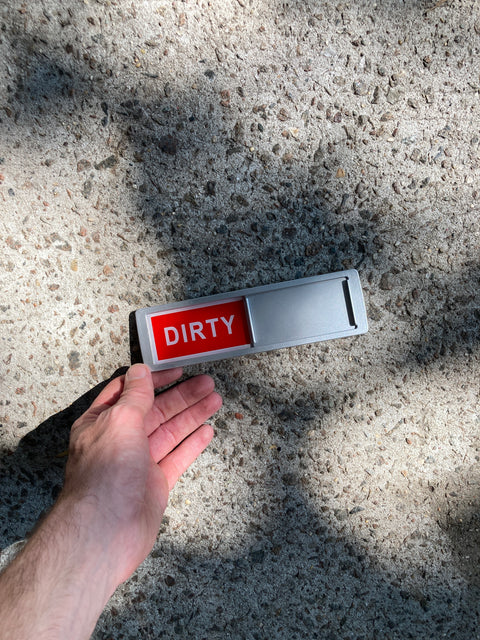 Dirty/Clean Magnet Sign