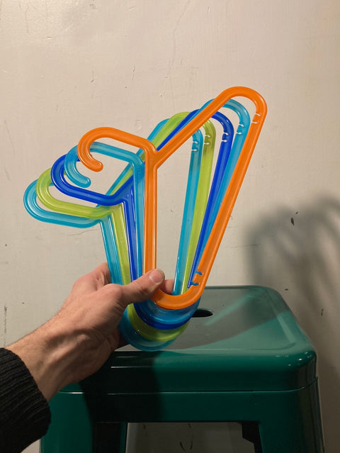 5 More Colorful Plastic Hangers