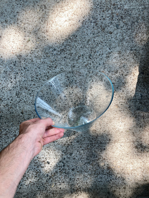 Cool 11” Clear Glass Bowl