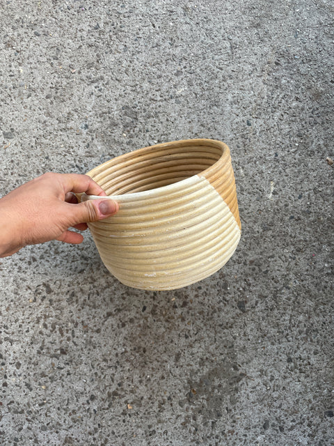 Sexy Round Wood Planter