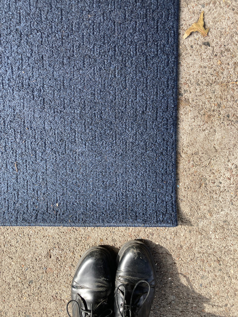 2 Blue Runner Rugs, 24x80” Each