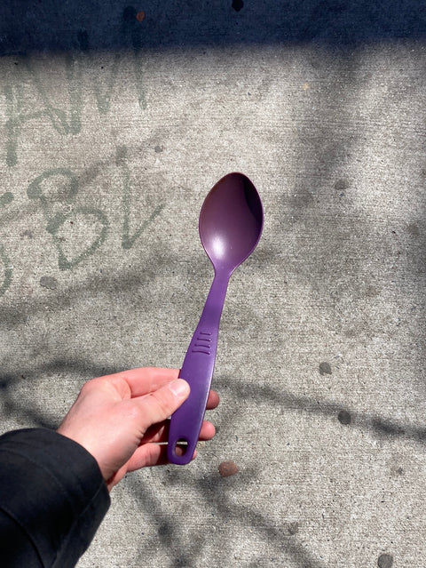 Purple Plastic Spoon