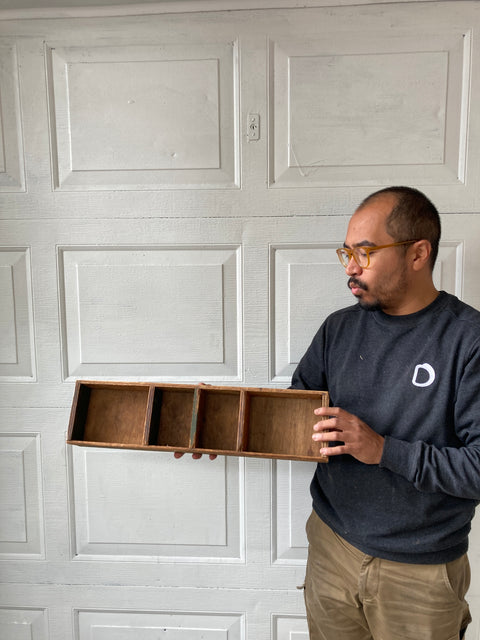 Vintage Wood Organizer