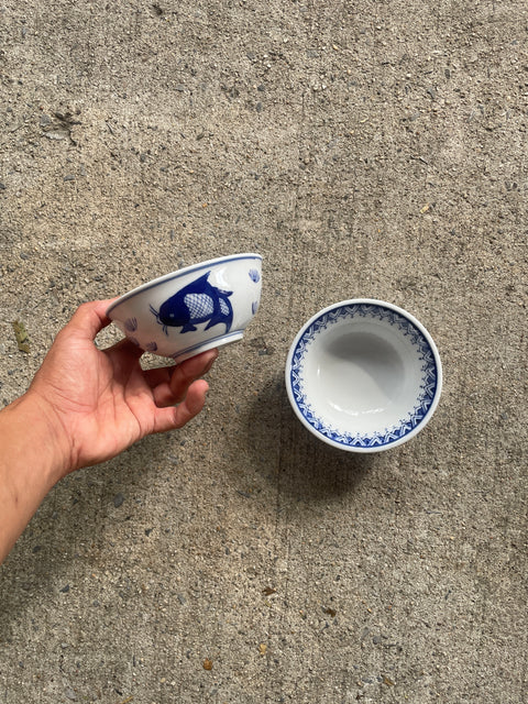 Super Cute Blue & White Ceramic Bowls