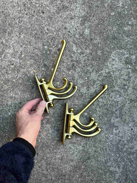 Elegant Brass Wall Hooks