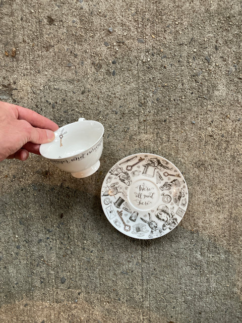 Alice In Wonderland Tea Cup & Saucer from V&A Museum