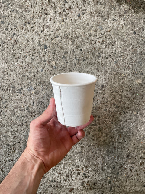 A Ceramic Cup That Looks Just Like A Paper Cup