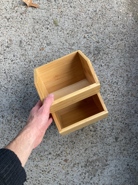 Two Stackable Wood Boxes To Organize Your Lil’ Things