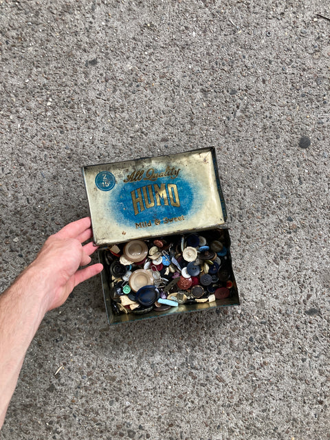 Vintage Box Of Vintage Buttons