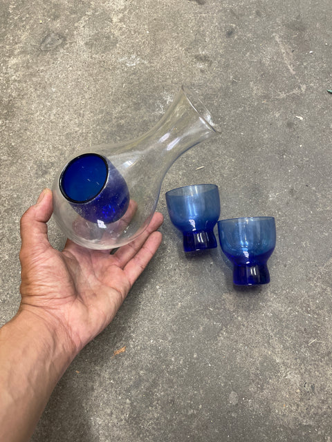 Blue Sake Set & Decanter