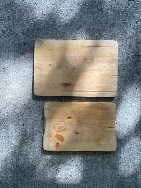 Wood Cutting Board Pair