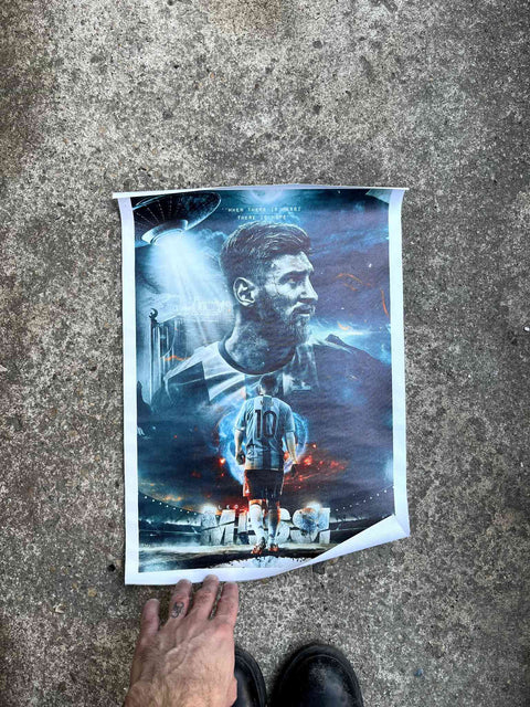 Fabric Art Print For Messi Fans