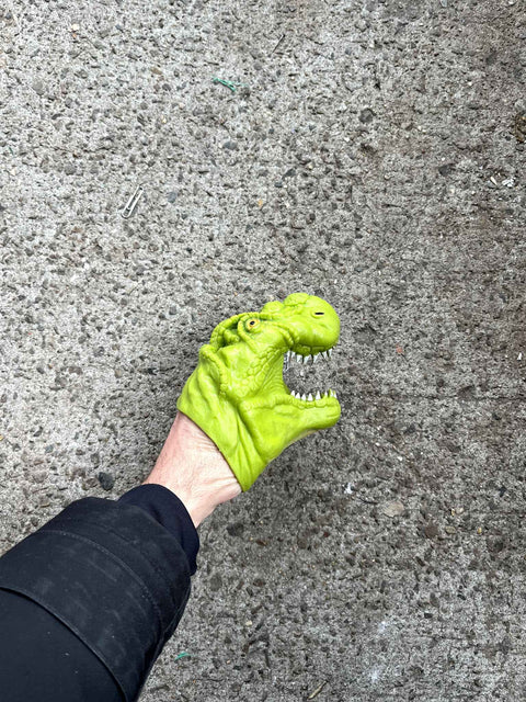 Green Dinosaur Hand Puppet