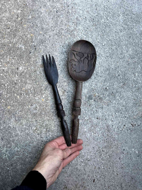 Handcrafted Wooden Serving Utensils