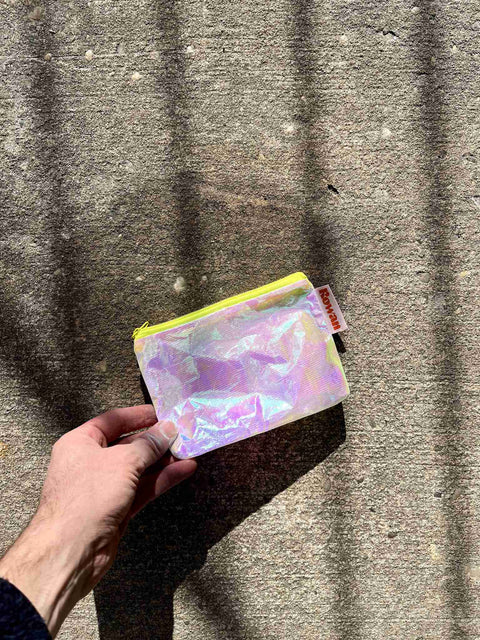 Holographic Rowan Zip Pouch